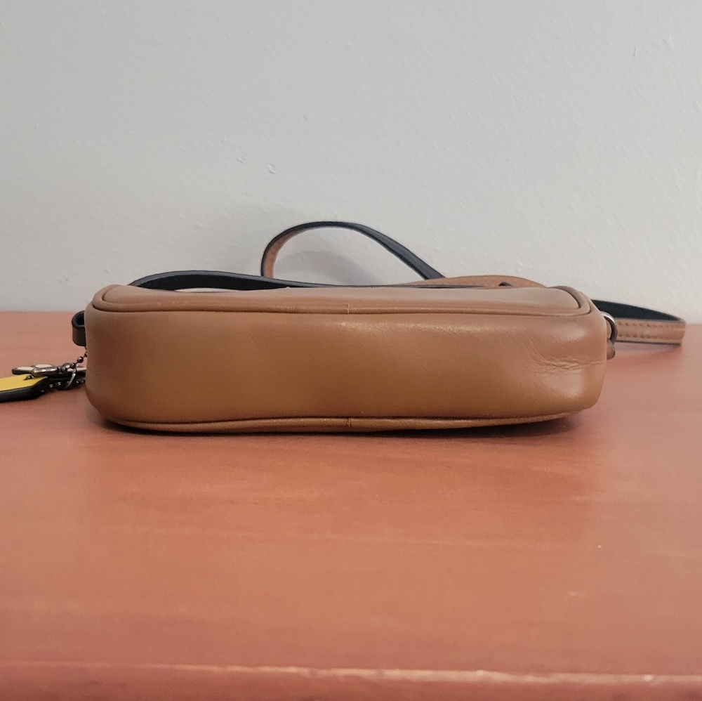 Coach Tan Leather Crossbody with Mickey Mouse Accent - Picture 3 of 7